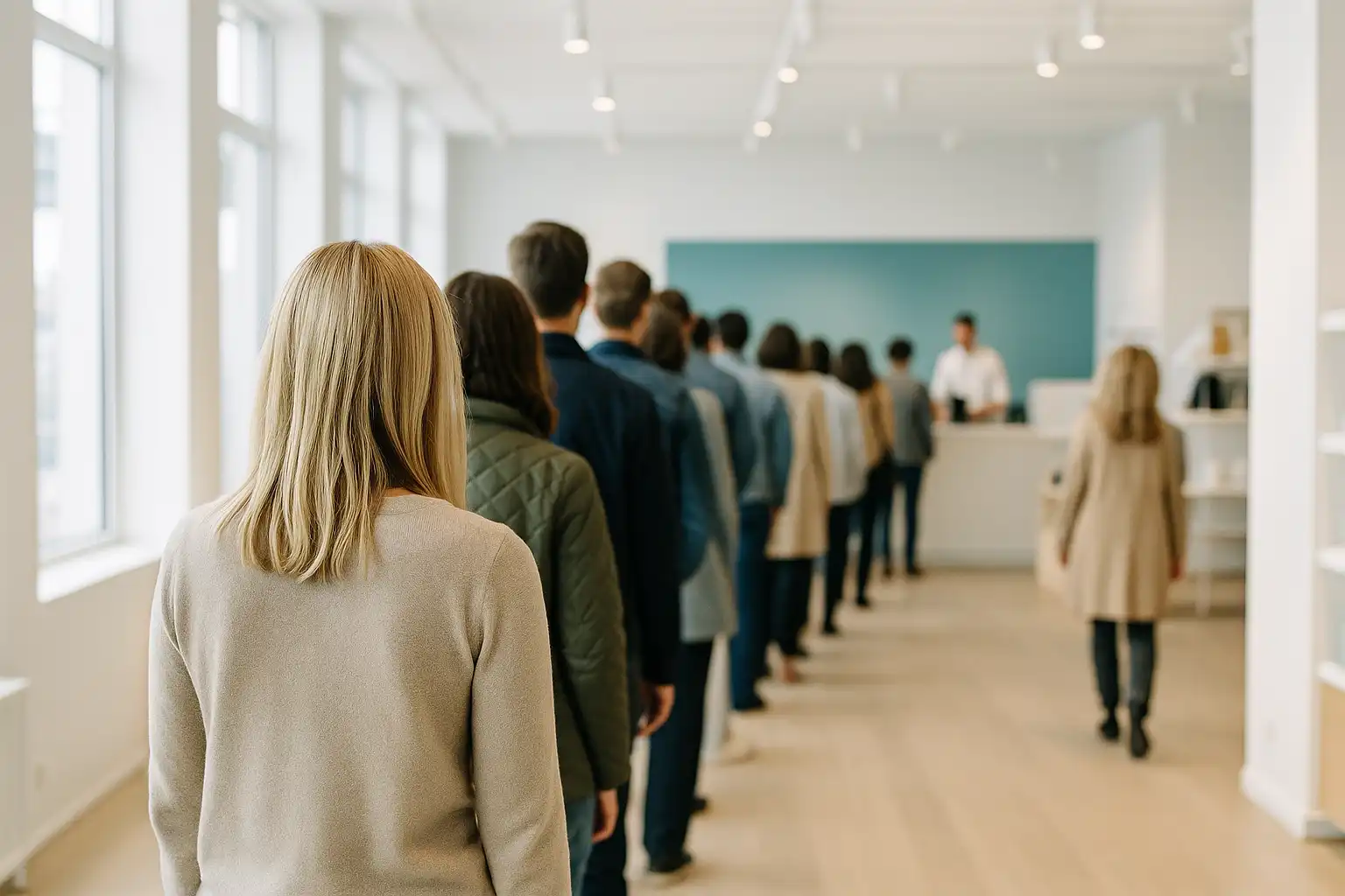 Modern kontorsmiljö som signalerar konvertering och samarbete